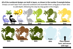 Dinosaur SVG | 3D Cake Topper designs| Numbers 0 - 9 Product Image 4