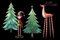 Whimsical Christmas Bundle 35 PNGs Product Image 5