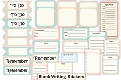 Shabby Chic Planner Stickers Kit 2 75 Items, PNGs Product Image 5
