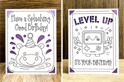 Birthday Insert Card SVG Bundle | 9 Holiday Card Designs Product Image 5