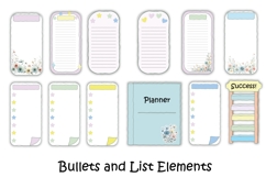 Full Doodled Planner Kit 116 Items, PNGs Product Image 5