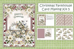 Watercolour Christmas Farmhouse Sheep Card Making Kit 5 Product Image 1