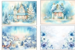 12 January Winter Backgrounds A4 JPEGS Product Image 3