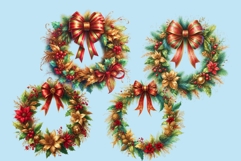 30 Shabby Chic Christmas Clipart PNGs Product Image 3