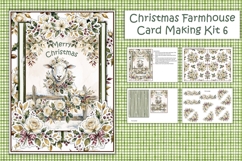 Watercolour Christmas Farmhouse Sheep Card Making Kit 6 Product Image 1