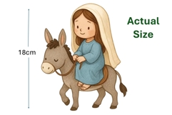 20 Christmas Nativity Characters clipart PNGs Product Image 6
