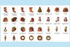 30 Shabby Chic Christmas Clipart PNGs Product Image 4