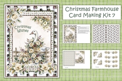 Watercolour Christmas Farmhouse Sheep Card Making Kit 7 Product Image 1