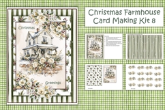 Watercolour Christmas Farmhouse Card Making Kit 8 Product Image 1