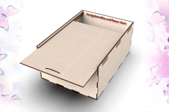 Sliding Lid Box 25x18x10cm SVG laser Files Product Image 1