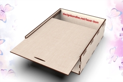 Sliding Lid Box 30x25x8cm SVG Laser Files Product Image 1