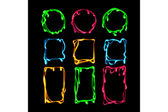 slime frame set cartoon Product Image 1