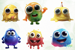 Slime Monster Clipart Bundle Product Image 7
