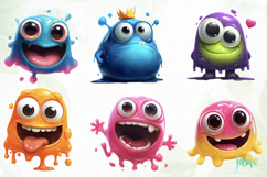 Slime Monster Clipart Bundle Product Image 8