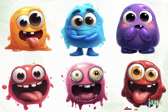 Slime Monster Clipart Bundle Product Image 9