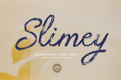 Slimey - Handwritting Script Brush Font Product Image 1