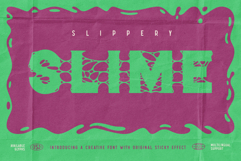 Slippery Slime Font Product Image 1