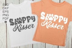 Sloppy kisser svg, Sloppy Kisser Funny Dog SVG, Dog Bandana Product Image 1