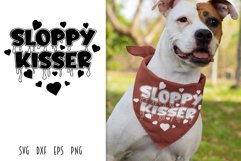 Dog Bandana & Shirt - Sloppy Kisser SVG Product Image 2