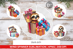 Wind Spinner Sloth Gift Product Image 1