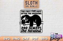 Sloth SVG Design | Sloth Quotes SVG Design | Lazy SVG v.2 Product Image 1