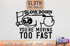 Sloth SVG Design | Sloth Quotes SVG Design | Lazy SVG v.2 Product Image 1