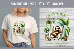 Funny Sarcastic Quotes Sloth Sublimation Design PNG Bundle Product Image 7