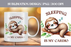 Funny Sarcastic Quotes Sloth Sublimation Design PNG Bundle Product Image 4