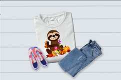 Thanksgiving Sloth PNG illustration Product Image 3