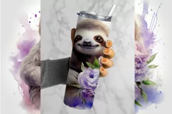Sloth Tumbler Wrap, 20 oz tumbler wrap, Sloth Tumbler Wrap, Sloth Png