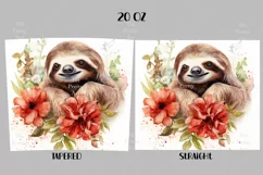 Sloth Tumbler Wrap, 20 oz tumbler wrap, Sloth Tumbler Wrap, Sloth Png