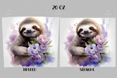 Sloth Tumbler Wrap, 20 oz tumbler wrap, Sloth Tumbler Wrap, Sloth Png