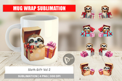 Mug Wrap Sloth Gift Product Image 1