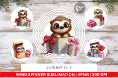 Wind Spinner Sloth Gift Product Image 1