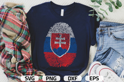 Slovakia SVG | Slovakia Flag Fingerprint | SVG PNG DXF EPS Product Image 1