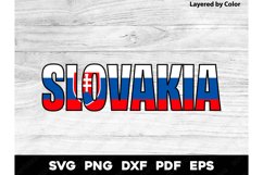 Slovakia Country Shape Flag Design SVG PNG DXF EPS PDF Product Image 1