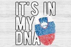 It&#039;s in my DNA Slovenia Flag Fingerprint PNG Sublimation Product Image 1