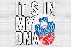 It's in my DNA Slovenia Flag Fingerprint PNG Sublimation Product Image 1