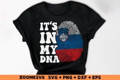 It's in my DNA Slovenia Flag Fingerprint Sublimation Product Image 2