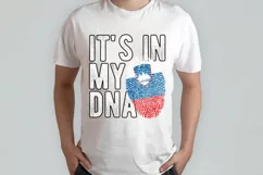 It's in my DNA Slovenia Flag Fingerprint PNG Sublimation Product Image 2