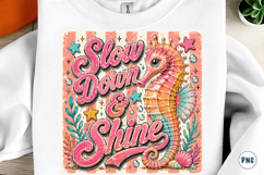 Slow Down &amp; Shine Seahorse PNG Product Image 1