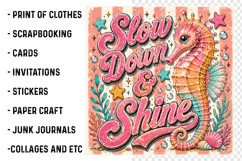 Slow Down &amp; Shine Seahorse PNG Product Image 3