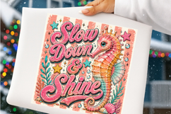 Slow Down &amp; Shine Seahorse PNG Product Image 4