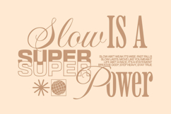 Slow Living Typography T-shirt Design Product Image 1