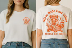 Slow Ride Shirt, Fast Vibes SVG, Raccoon Cowboy SVG, Fueled by Chaos SVG, Funny Turtle Graphic, Western Rodeo Shirt, Cowboy Animal Clipart, Hustle Shirt SVG, Raccoon Graphic Tee, Country Vibes Shirt