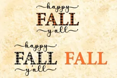 Fall svg round porch sign, happy Fall yall svg quote Product Image 2