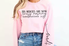 His Mercies Are New Sleeve SVG, Inspirational SVG Design Product Image 1