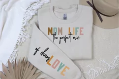 Mom Life The Perfect Mix Sleeve SVG, Mother's Day SVG Design Product Image 3