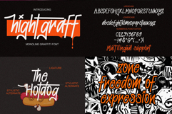 Graffiti Font Bundle Vol.2 | 20 Street Marks Typeface Pack Product Image 4