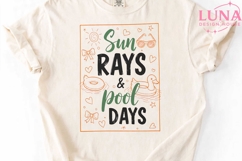 Sun Rays and Pool Days PNG, Summer Sublimation, Beach Vibes Product Image 4